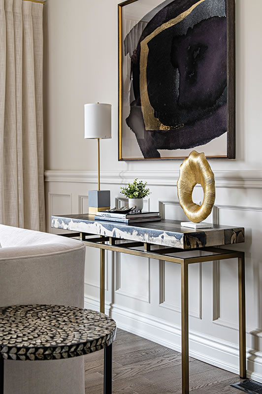 side table, living room Caledon Home