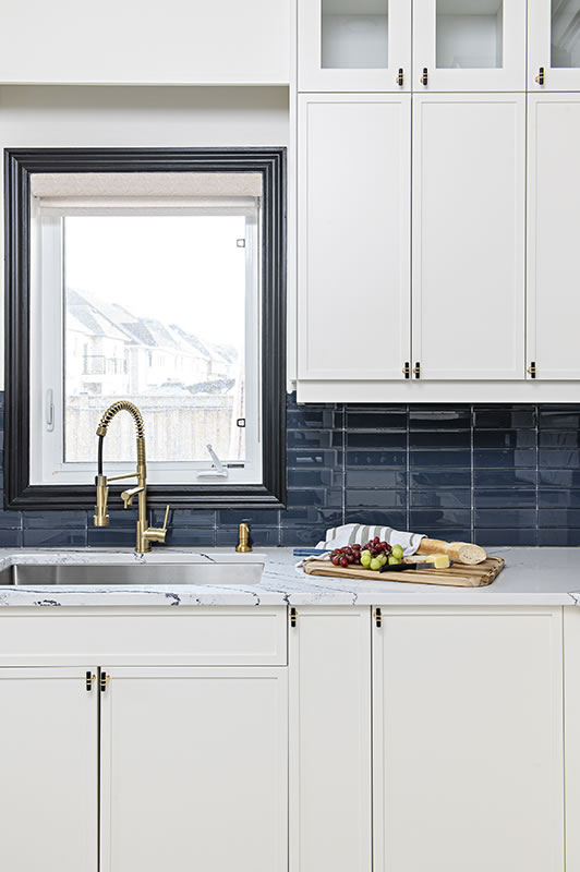 kitchen sink and cupboard detail