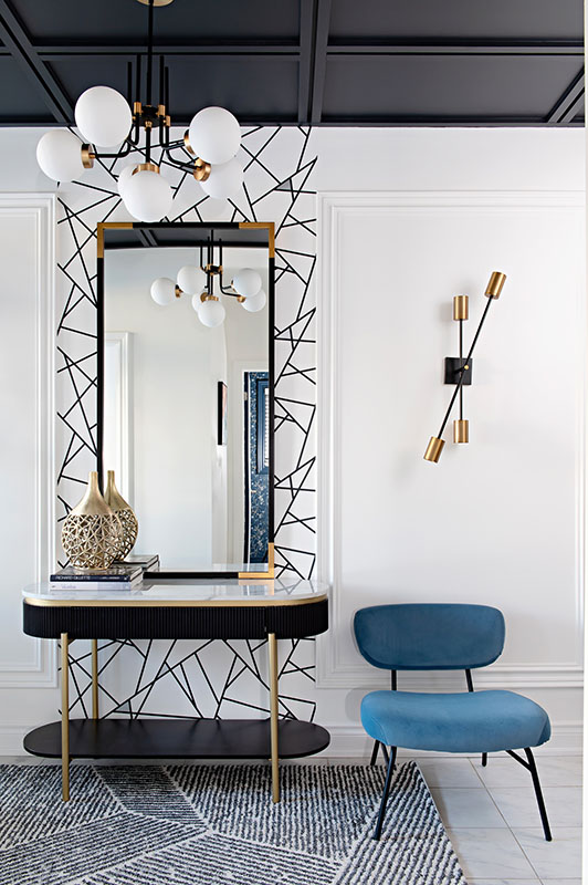 entryway side table and chair